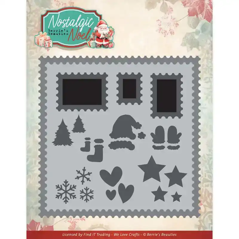 BB Nostalgic noel Snijmal Nostalgic postage stamp