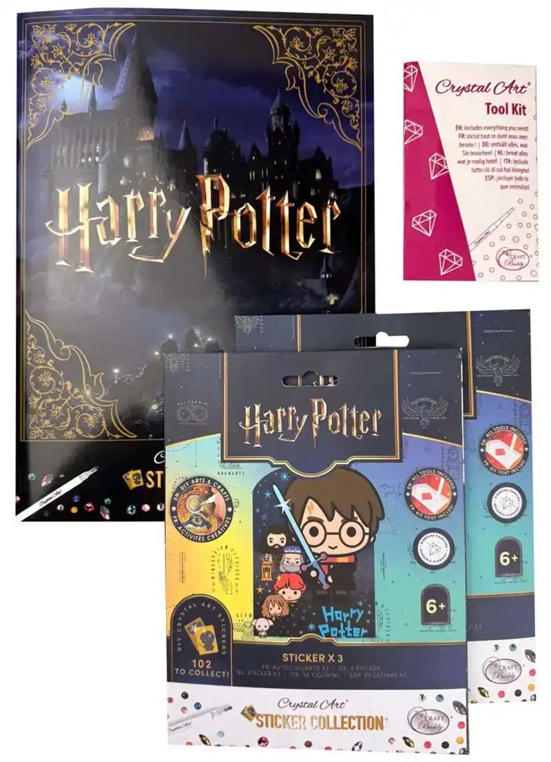 Harry Potter crystal art album incl 2 blind bags