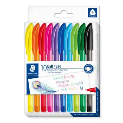 Staedtler balpenset 10 kleuren