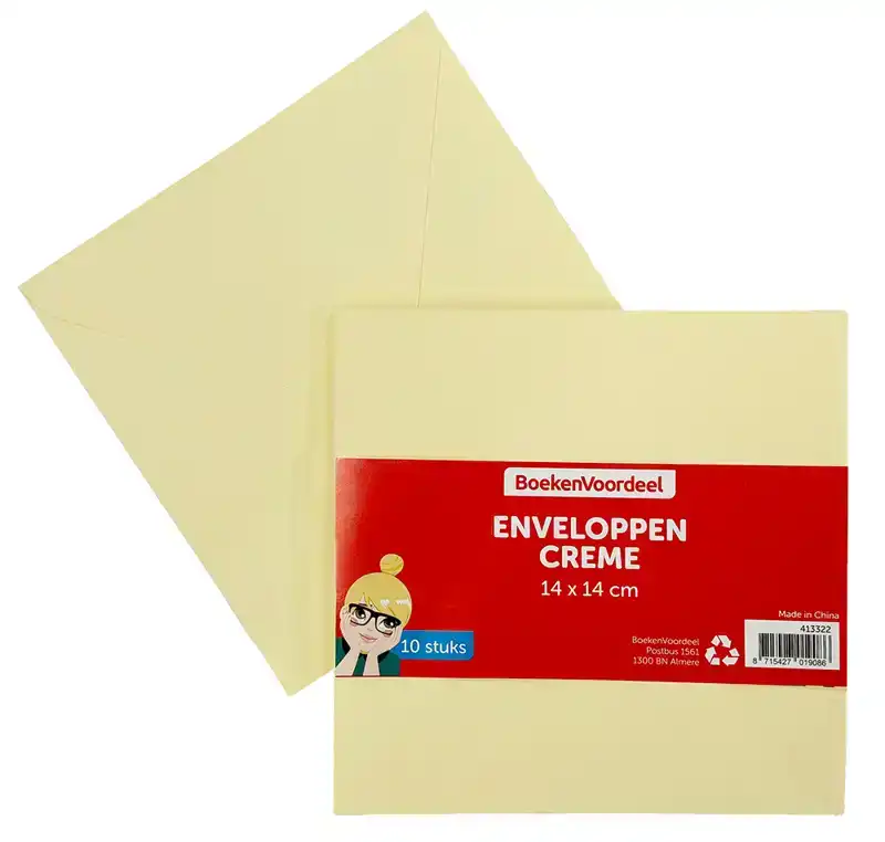 Vierkante enveloppen 14x14 cm