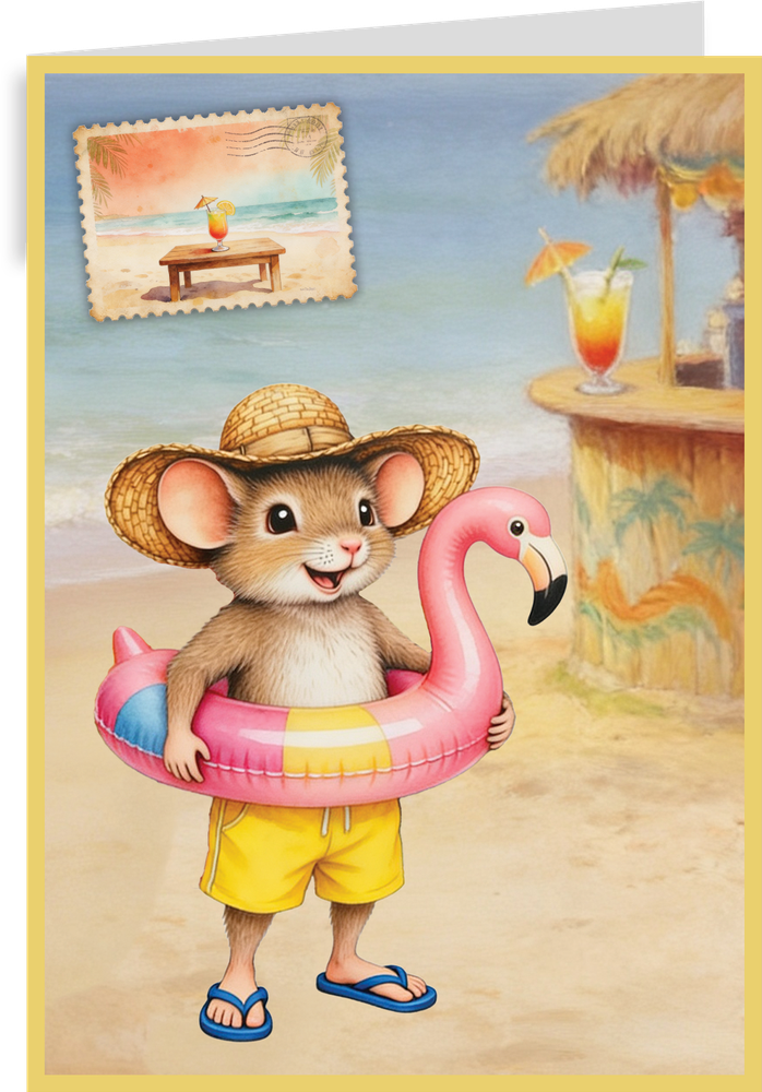 Creatief Art A Mice Vacation Kaartenpakket