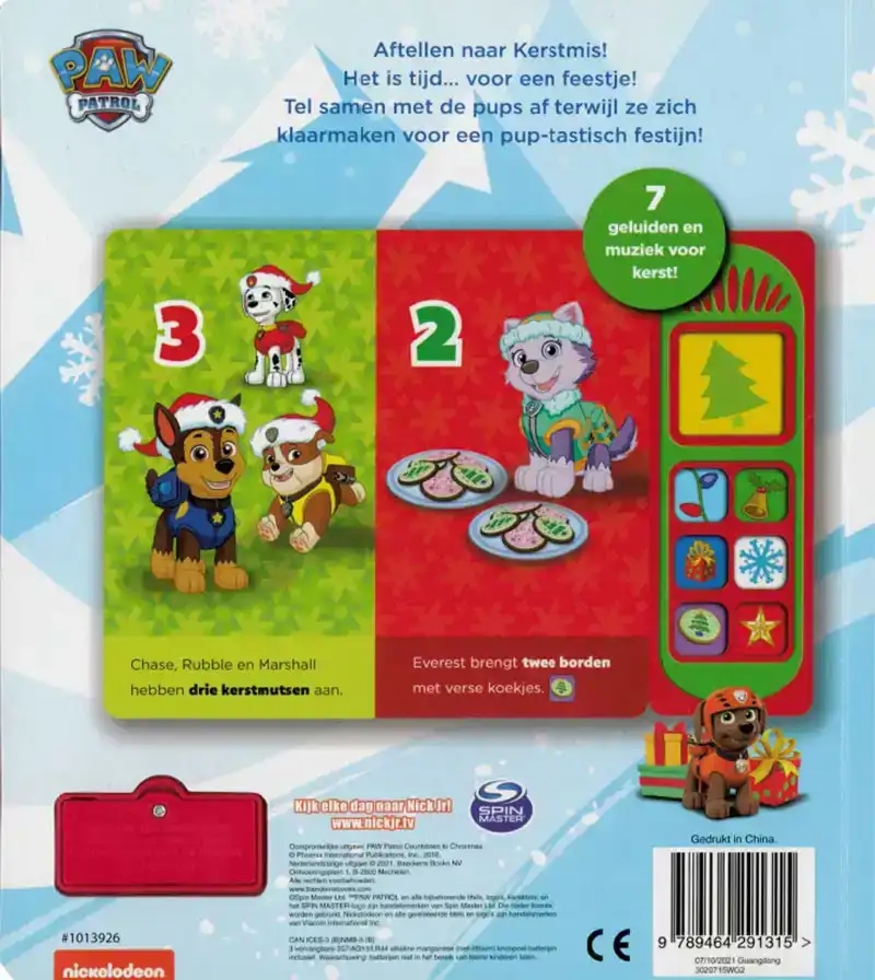 Paw Patrol - Aftellen naar kerstmis