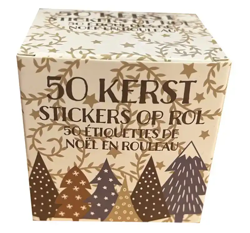 50 Kerstlabels op rol
