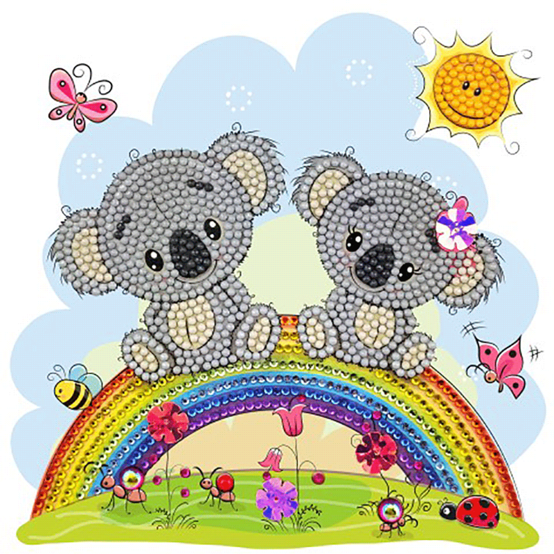 Crystal Card kit A47 koala 18x18cm