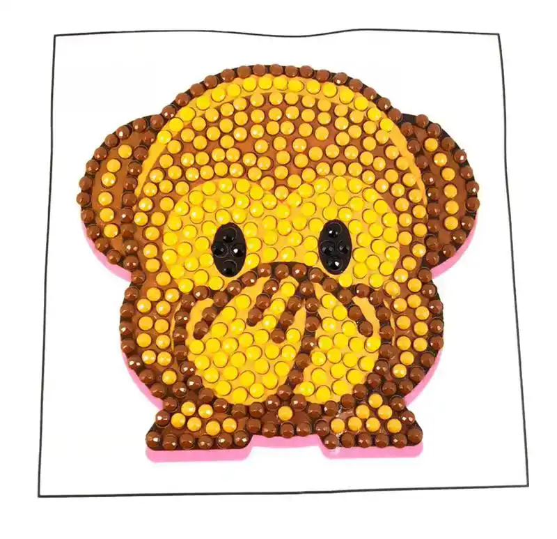 Crystal motif sticker kit monkey with tool (camk-25 + tool)