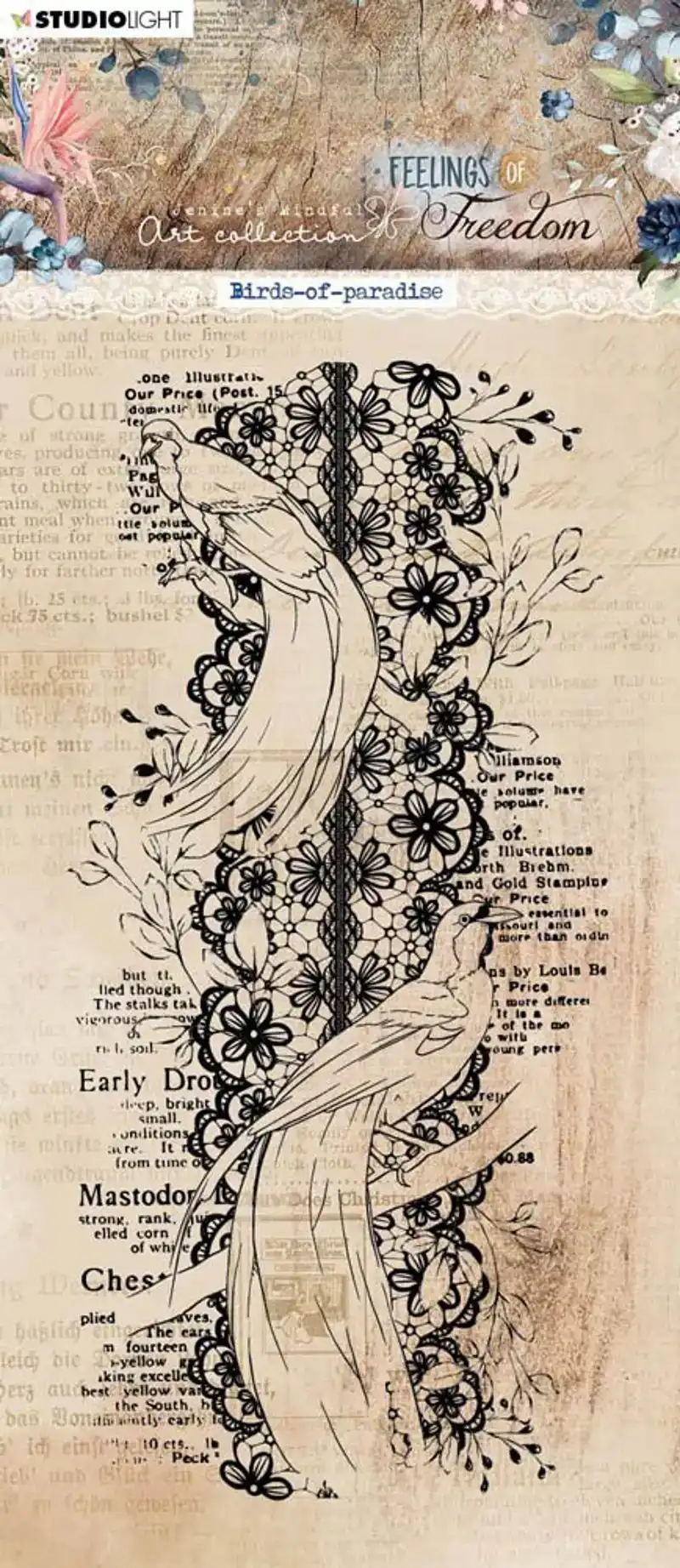 JMA Clear stamp Birds of Paradise Feelings Freedom