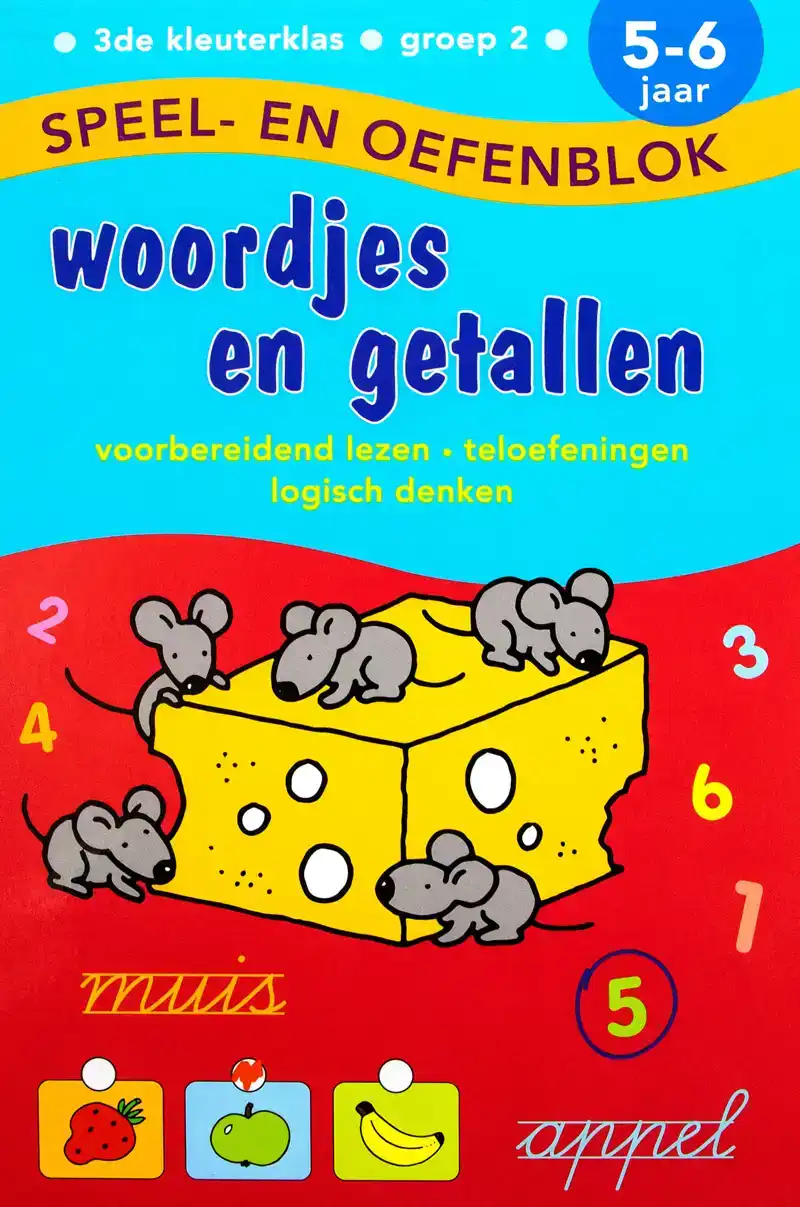 Speel en Oefenblok 5 tot 6 jaar Woordjes en Getallen