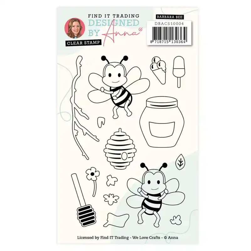 Clear stamp Barbara Bee Designed By Anna