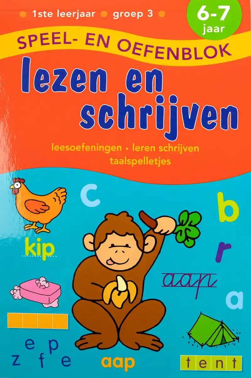 Speel en Oefenblok 6 tot 7 Jaar Lezen en Schrijven