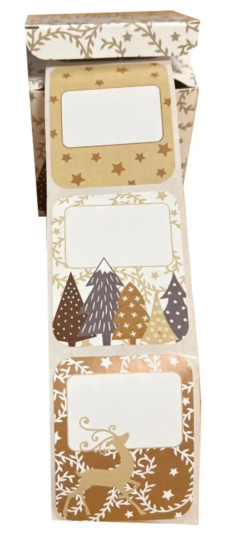 50 Kerstlabels op rol