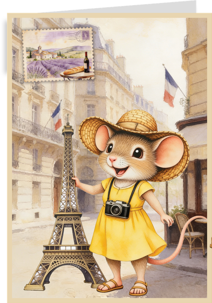 Creatief Art A Mice Vacation Kaartenpakket