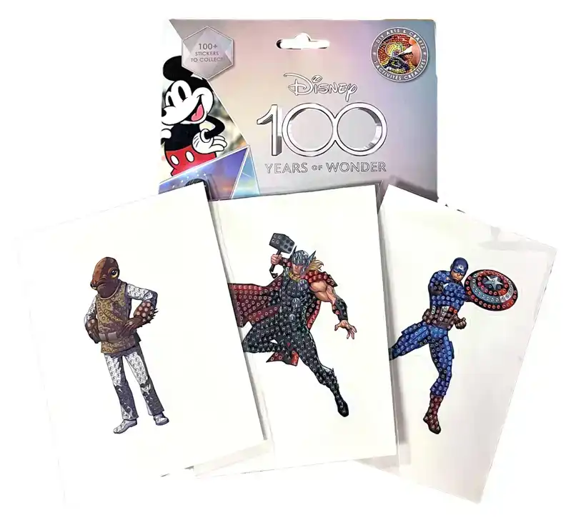 Disney 100 jaar Crystal Art blind bag met 3 stickers