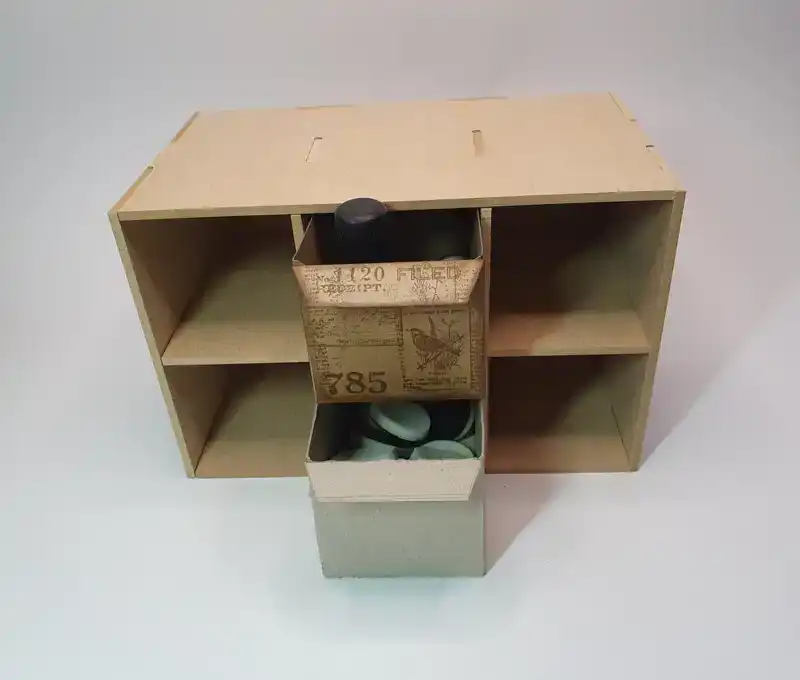 Pronty Organizer Half Box Acrylic Pens Storage