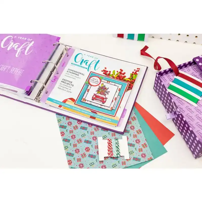Crafters Companion A year of Craft Happy Holidays gift Box