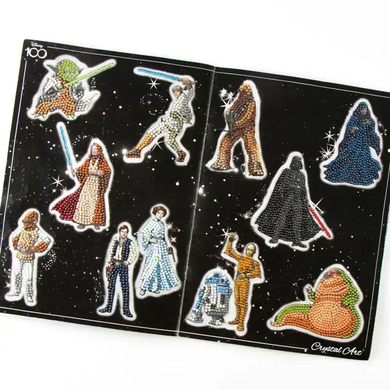 Disney 100 Crystal Art Album inclusief 2 Blind Bags