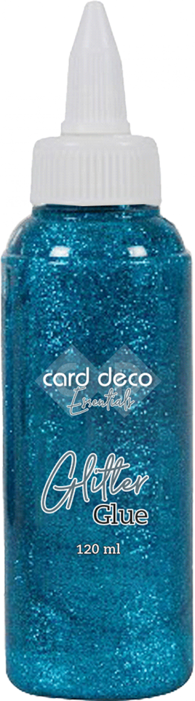 Glitter glue 120ml blue Card Deco Essentials