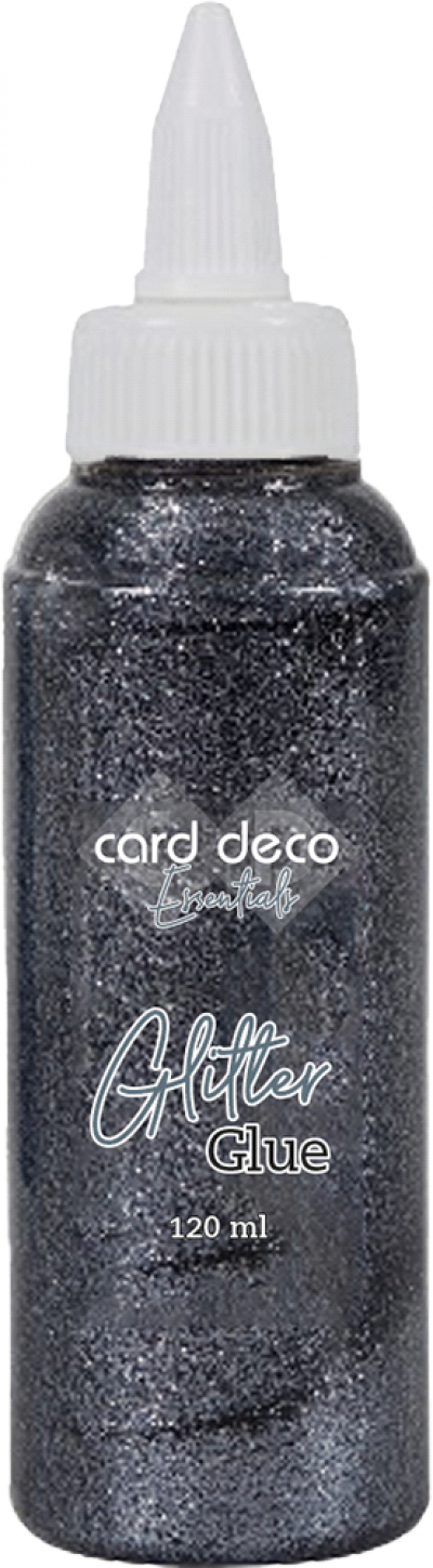 Glitter glue 120ml grey Card Deco Essentials