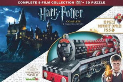 Harry Potter - 1 - 7.2 Collection + Wrebbit 3D Puzzel Hogwarts Express - DVD