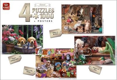 Legpuzzel Animal Collection 4in1
