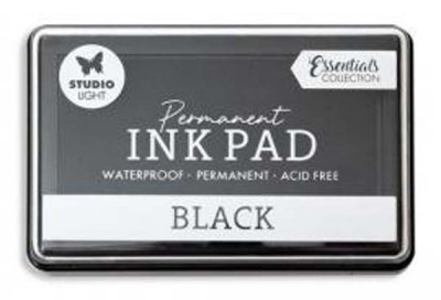 Ink pad permanent black ink