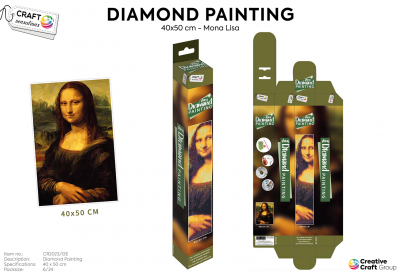 Diamond painting Mona lisa 40x50cm