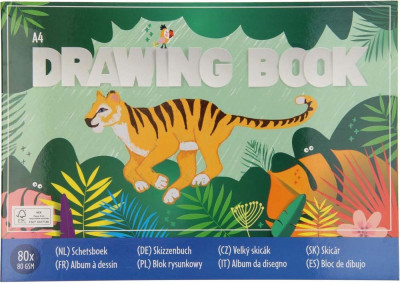 A4 schetsboek (Jungle Line)