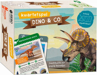 Kwartetspel Dino & Co met posterboek