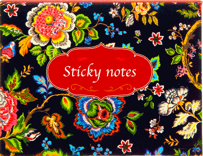 Stickey notes travelpack flower