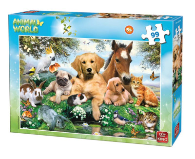 Legpuzzel Animal world huisdieren