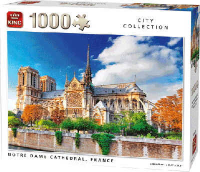 Legpuzzel Notre Dame de Paris cathedral France 1000 stukjes