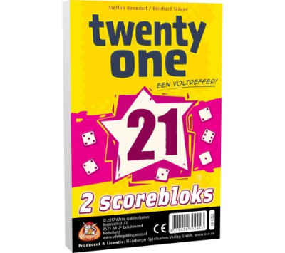 Twenty One (21) scorebloks