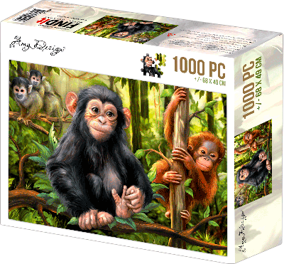 Legpuzzel apen 1000st van Amy Design