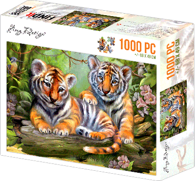 Legpuzzel tijgers 1000st van Amy Design