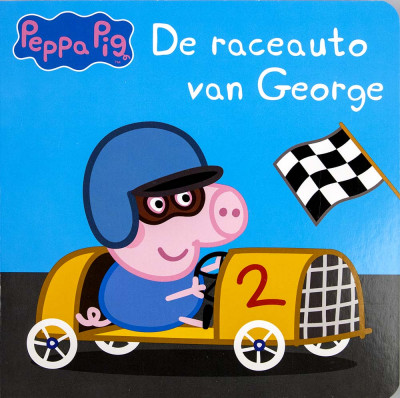 Peppa Pig - De raceauto van George Kartonboek