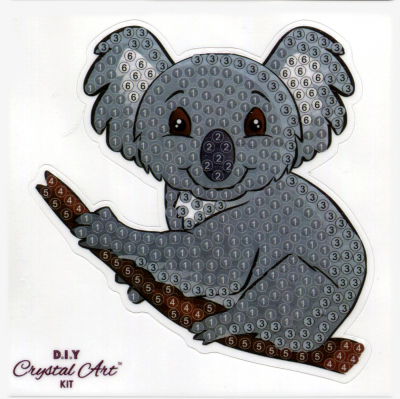 Crystal art motif sticker kit koala bear