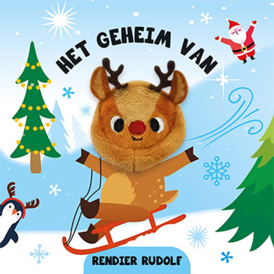 Vingerpopboekje: Rendier Rudolf