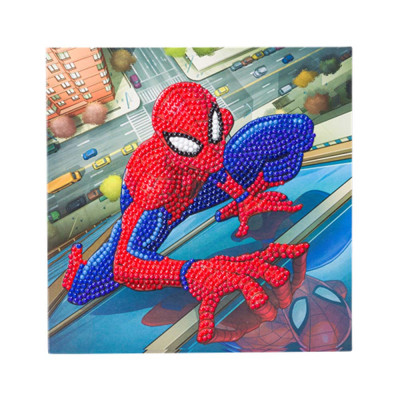 Crystal Card Kit Spiderman 18x18cm