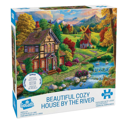 Legpuzzel - Image World Beautiful Cozy House by The River