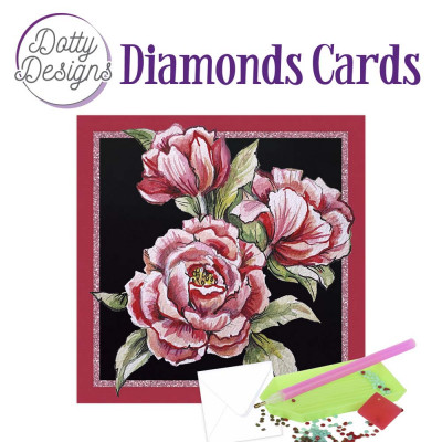 Dotty Design Card 91 Pink Roses