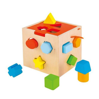 Blokkenstoof vierkant met gekleurde deksel