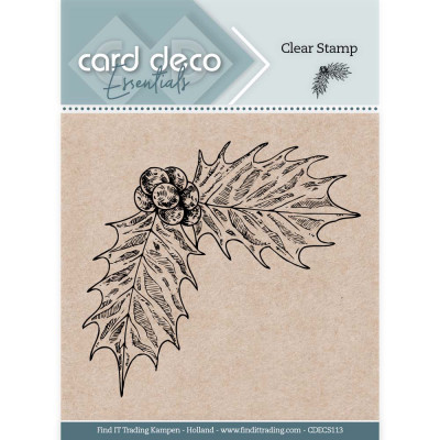 Card deco Clear Stamp Holy 113