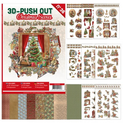 3D Push Out book 36 - Christmas Scenes