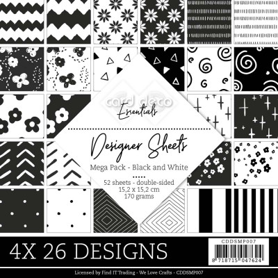 Designer Sheets mega pack - Zwart / Wit