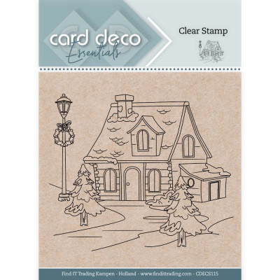 Card Deco Clear Stamp Christmas scene 114