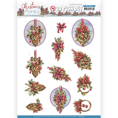 Yvonne Creations Christmas Miracle Push Out Pinecone