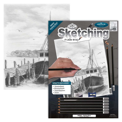Sketching made easy Standard Fishing boat
