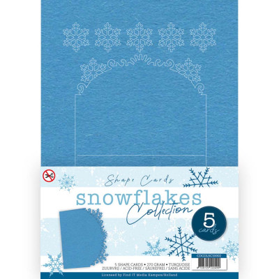 Shape Card Snowflake Collection Cream Card