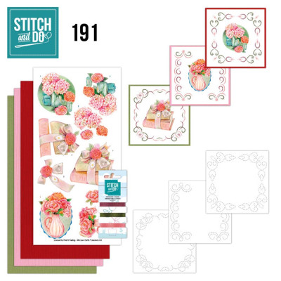 JA Stitch & Do 191 Red Flowers