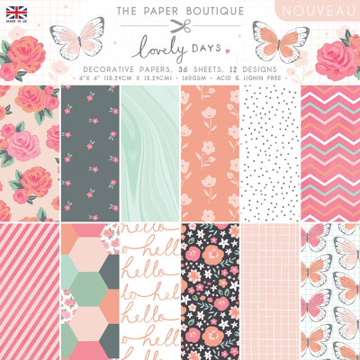 The Paper Boutique Lovely Days 6x6 Paper Pad<br>