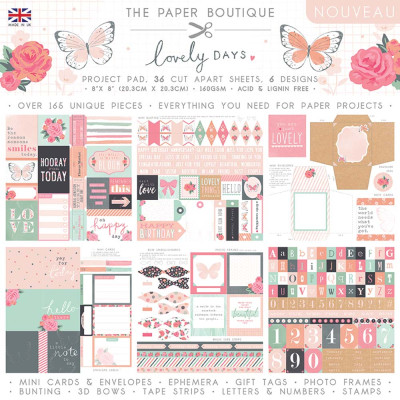 The Paper Boutique Lovely Days 8x8 Project Pad<br>